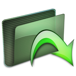Folder Drop Green